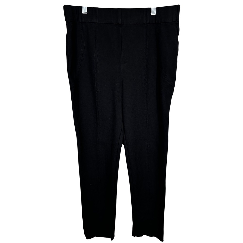 Thalian Women's Stretchy Dress Pant‎ Black No Pockets Unhemmed 31/28